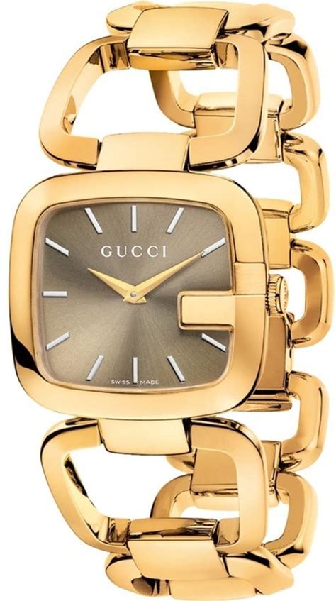 gucci ya125408|Gucci G Brown Dial Gold.